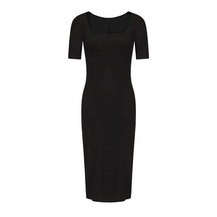 The Shapewear Dresses Workwear Square Neck Midi