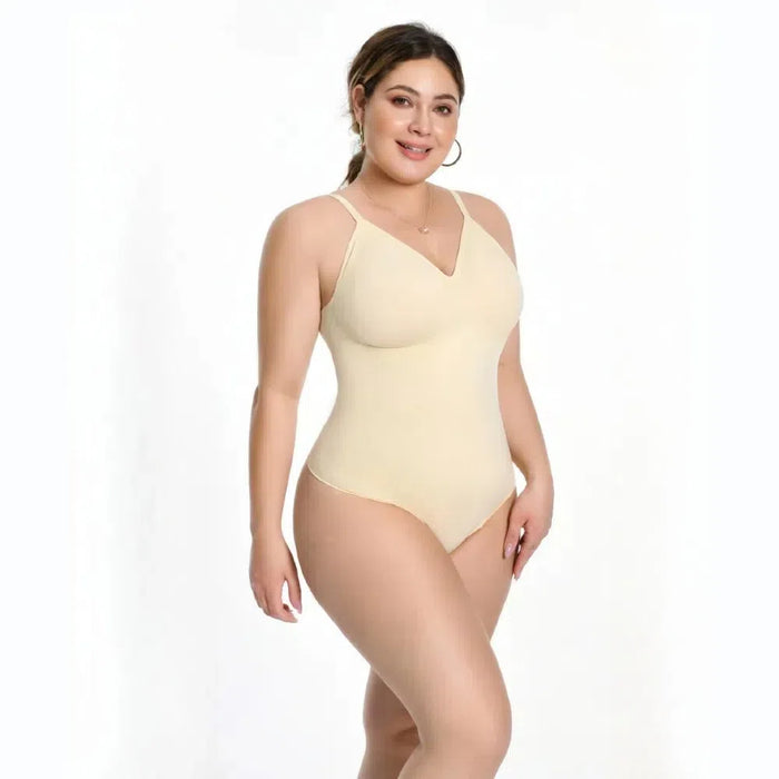 Seamless Shaping Cropped Skin Color Jumpsuit
